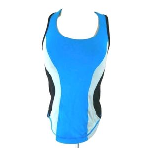 lululemon athletica Blue and Black Tank Top